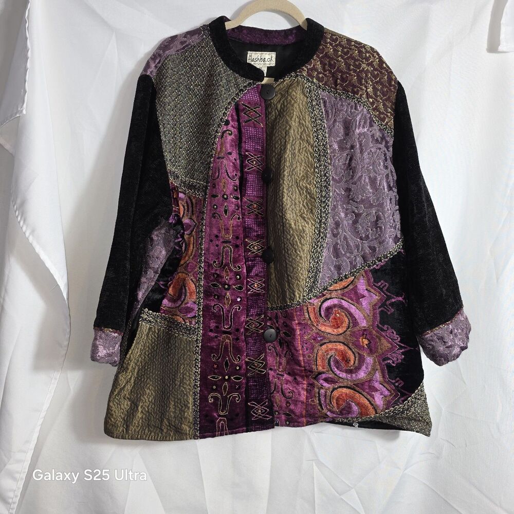 Vintage Flashback Patchwork Boho Jacket Women's S… - image 1